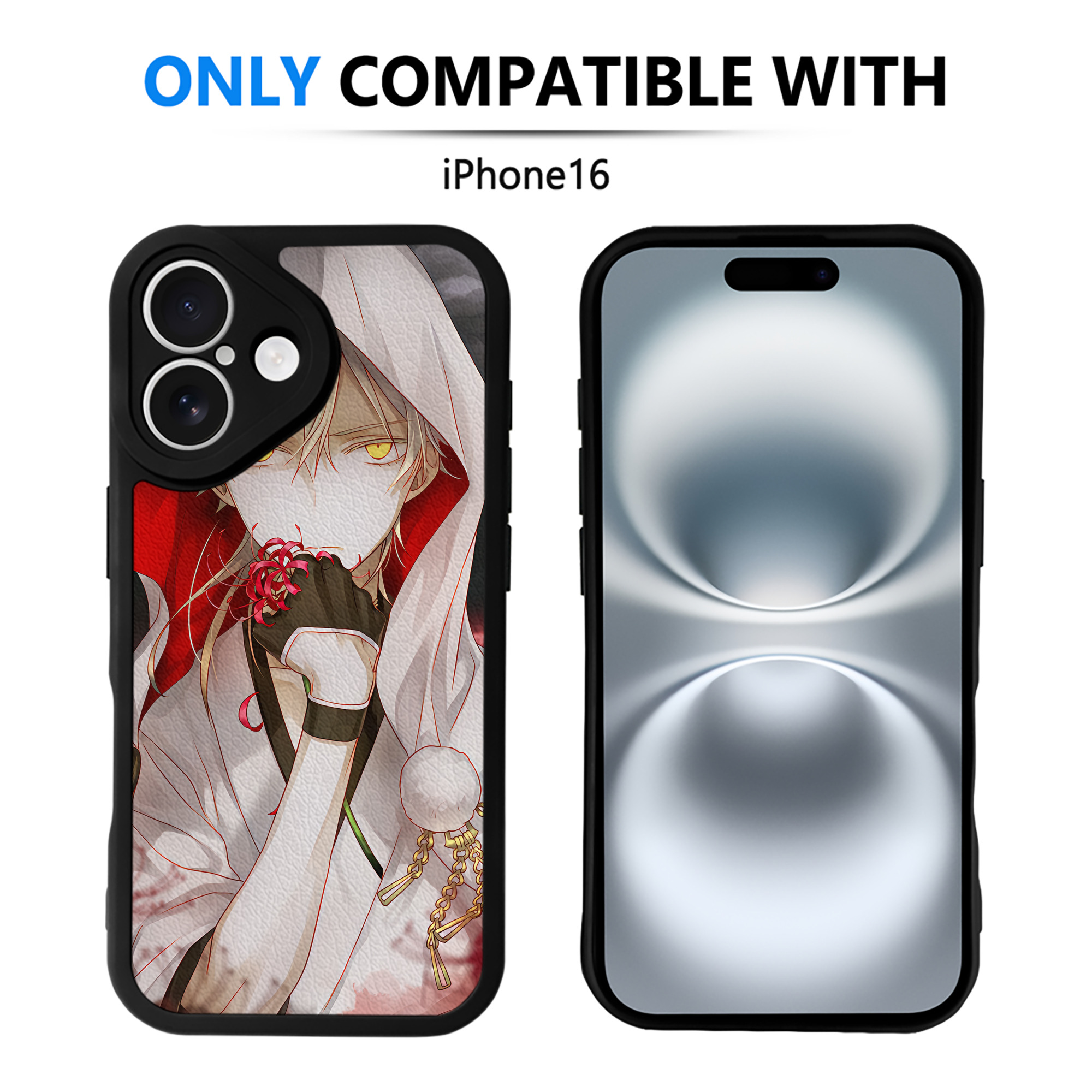 （画像用） 刀剣乱舞 Touken Ranbu 【iPhone 16シリーズ対応】シリコンスマホケース（レザー調） 材質：シリコン